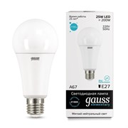 Лампа Gauss Elementary A67 25W 2150lm 6500K E27 LED 1/10/50 73235