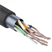 Кабель FTP 4PR 24AWG CAT5e 305м OUTDOOR + ТРОС*1 REXANT 01-0144
