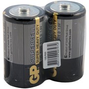 Батарейки большие GP Supercell 13S/R20 SR2 (блистер плёнка 2шт) 01172Б