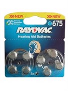 Батарейки для слуховых аппаратов RAYOVAC 675 BL8 13376Б