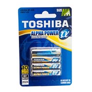 Батарейки TOSHIBA ALPHA POWER LR6GAFI BP-4S LR6 BL4 14499Б