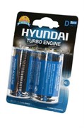 Батарейки HYUNDAI POWER ALKALINE LR20 BL2 (блистер 2шт) 13391Б