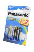 Батарейки Panasonic EVOLTA LR03EGE/6BP 4+2F LR03 4+2шт BL6 13855Б