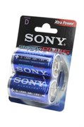 Батарейки SONY Stamina Plus AM1-B2D LR20 BL2 (блистер 2шт) 14320Б