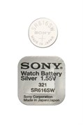 Батарейки серебряно-цинковые SONY SR616SW 321 8122Б