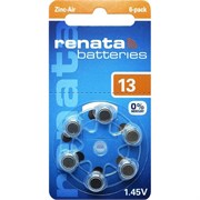 Батарейки для слуховых аппаратов RENATA Zinc-Air 13 BL6 13883Б