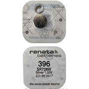 Батарейки серебряно-цинковые RENATA SR726W 396, в упак 10 шт 13006Б
