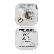 Батарейки серебряно-цинковые RENATA SR41W 392, в упак 10 шт 13003Б