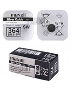 Батарейки серебряно-цинковые MAXELL SR621SW 364 (RUS), в упак 10 шт 11853Б