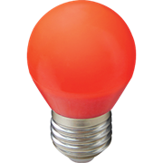 Светодиодная лампа Ecola globe LED color 5,0W G45 220V E27 шар Красный матовая колба 77x45 K7CR50ELB