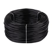Провод круглый ПВХ 2х0,75мм2 черный (100 м) (Salcavi Италия) H03VV-F02X0.75NE