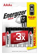Батарейки ENERGIZER MAX LR03/E92/ААА BL6 (блистер 6шт) 7638900410761