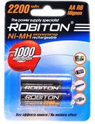 Аккумулятор ROBITON Rechargeable R6 АА 2200MHAA-2 BL2 (блистер 2шт) 08791Б