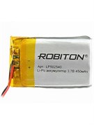 Аккумулятор ROBITON LP502540 3.7В 450мАч PK1 14074Б