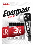 Батарейки ENERGIZER MAX LR03/E92/ААА BL4 (блистер 4шт) 7638900438147-1