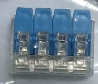 SL 221-414 (CM-221-4P 50шт в уп.) 4х0,08-4/2,5 мм2, аналог WAGO - клемма универсальная строительно-монтажная 2000000800790
