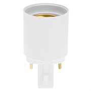 Ecola base Переходник с цоколя G23 на E27 Белый G23E7WEAY
