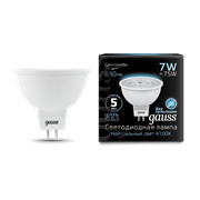 Лампа Gauss MR16 7W 630lm 4100K GU5.3 LED 1/10/100 101505207
