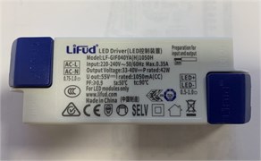 Светильник Блок питания для трекового  а FLASH 1050mA 42W LF-GIF040YA(H)1050H LIFUD 2000000922386
