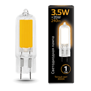 Лампа Gauss G4 AC220-240V 3.5W 240lm 3000K стекло LED 1/10/200 107807103