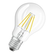 Лампочка филаментная OSRAM Parathom A, 806лм, 6,5Вт, 4000К, нейтральный свет, светодиодная, Цоколь E27, стекло 4058075817173
