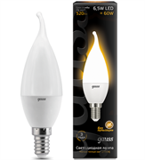 Лампа Gauss Свеча на ветру 6.5W 520lm 3000K E14 LED 1/10/50 104101107