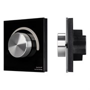 Панель SMART-P99-DIM-G-IN Black (230V, 1.5A, 0/1-10V, Rotary, 2.4G) (arlight, Стекло) 028433