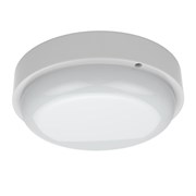 Светильник ЖКХ Gauss ECO круг 8W 680lm 4000K 160-260V IP65 D140*51мм белый 1/40 126418208