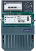 Счетчик электроэнергии Меркурий 230 АМ-02 трехфазный однотарифный, 10(100), кл.точ. 1.0, Щ, ЭМОУ, имп. выход (230AM02) 230АМ02