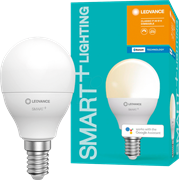 Умная светодиодная лампочка с wifi LEDVANCE SMART+ P, 470лм, 5Вт, 2700К (теплый белый свет). Цоколь E14, диммируемая 4058075485259