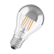 Светодиодная лампа P PARATHOM CL A FIL Mirror Silver 50 non-dim 6,5W/827 E27 4058075591691