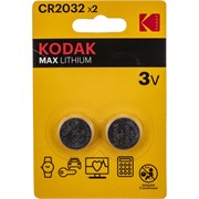 Батарейки литиевые Kodak MAX Lithium CR2032 BL2 16740Б