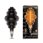 Лампа Gauss Filament Honeycomb 8W 380lm 2700К Е27 gray flexible LED 1/6 159802008