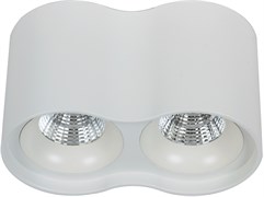 Светильник Gauss Overhead наклдвойной цилиндр 24W 1600lm 3000K 170-240V IP20 180*100мм белый LED 1/1 HD032