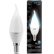 Лампа Gauss Свеча на ветру 6.5W 550lm 4100K E14 LED 1/10/50 104101207