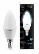 Лампа Gauss Свеча 6.5W 550lm 4100К E14 LED 1/10/100 103101207