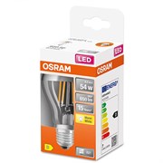 Лампа светодиодная OSRAM LS CLA50 MIR S 6,5W/827 230V FIL E27 4058075427860