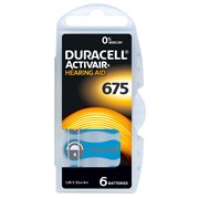 Батарейки для слуховых аппаратов DURACELL HEARING AID 675 Zinc Air 1.45V (упак 6шт) 5005481