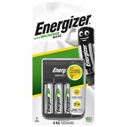 Зарядное устройство для аккумуляторных батареек ENERGIZER Base Char USB BP + 4 AA аккумуляторных батарейки (блистер 1 шт) 7638900435726