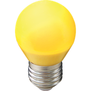 Светодиодная лампа Ecola globe LED color 5,0W G45 220V E27 Yellow шар Желтый матовая колба K7CY50ELB-1