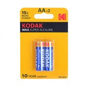Батарейки Kodak Max LR6 АА BL2 (блистер 2 шт) 12651 (Блистер)