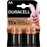 Батарейки Duracell Basic LR06 АА пальчиковые 4BL (блистер 4шт) 5000394127050