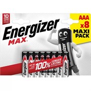 Батарейки мизинчиковые Energizer Max LR03/E92/ААА BL8 (блистер 8шт) Eco 7638900437980