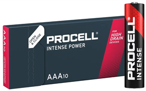 Батарейки Duracell PROCELL INTENSE LR03 ААА мизинчиковые 10BL (блистер 10шт) 5000394136939
