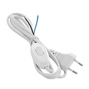 Выключатель проходной на шнур для бра белый 1.7м UNIVersal А1060