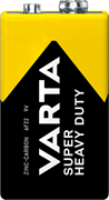 Батарейки VARTA SUPERLIFE 2022 6F22 Крона BL1 (упак 1шт) 4008496556632