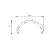 Экран ARH-WIDE-B-H20-2000 Round Opal-PM (Arlight, Пластик) 016626