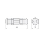 Соединитель KLW-2 (4-10mm, IP67) (arlight, Пластик) 016900