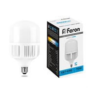 Лампа светодиодная, (70W) 230V E40 6400K T140, LB-65 25783