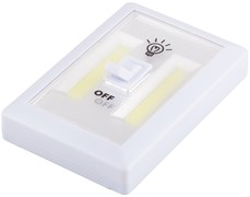 Светильник Светодиодный   с переключателем 1LED 3W (3*AAA в комплект не входят),  115*75*35мм, белый, 23379